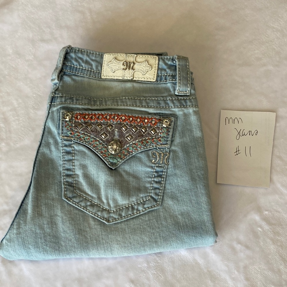 Miss Me‎ mid rose capri size 29